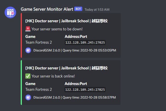 GitHub - DiscordGSM/GameServerMonitor: 📺 A discord bot that
